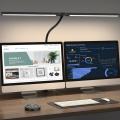 Dual-Head desk lamp with two display screens Dual-Head desk lamp with two display screens