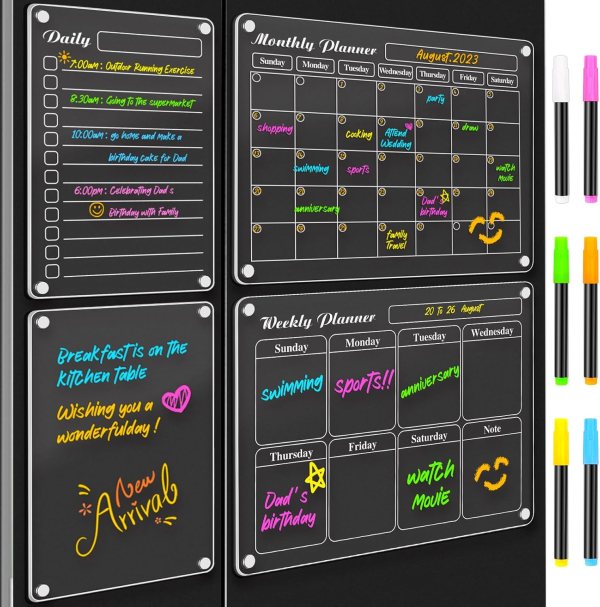 Magnetic Dry Erase Calendar Set