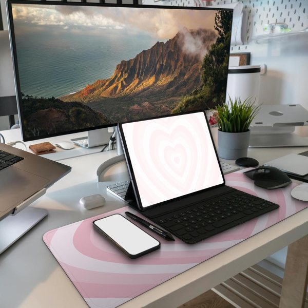 Large Valentine Heart Mouse Pad
