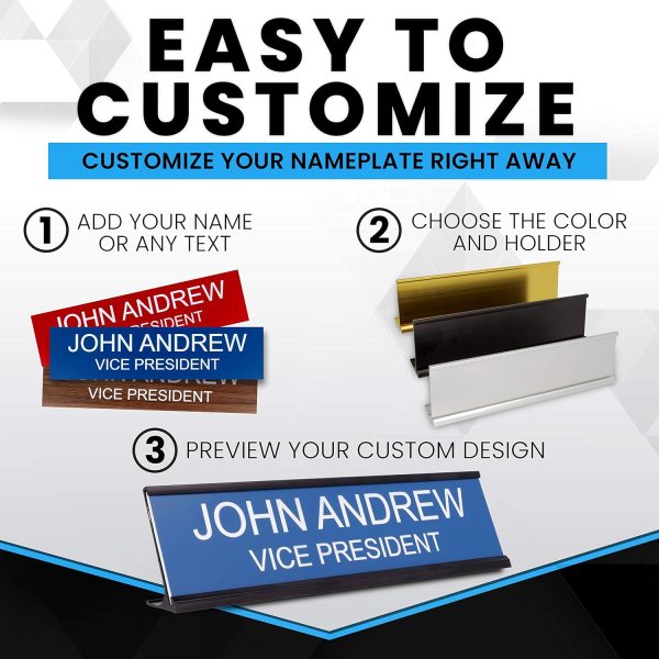 Personalized Desk Sign