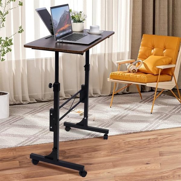 Rolling Desk Adjustable Height