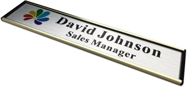 custom office door name plate