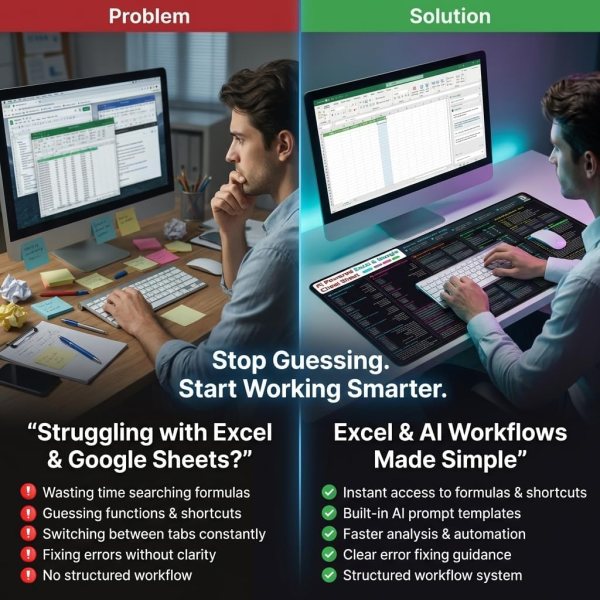 excel shortcut desk pad