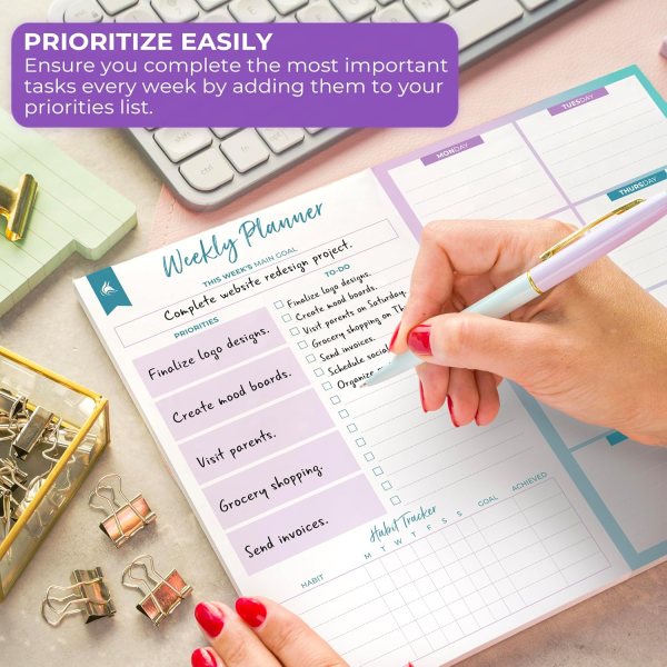 Weekly Desk Planner Pad