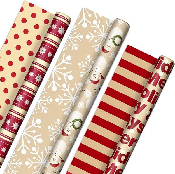 Reversible Holiday Wrapping Paper