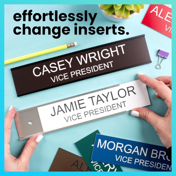 custom engraved office name plate