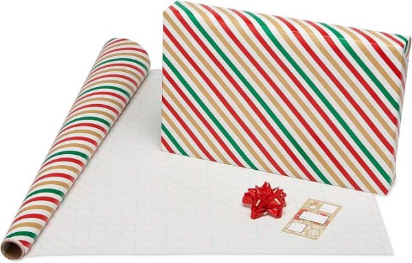 Reversible Holiday Wrapping Paper