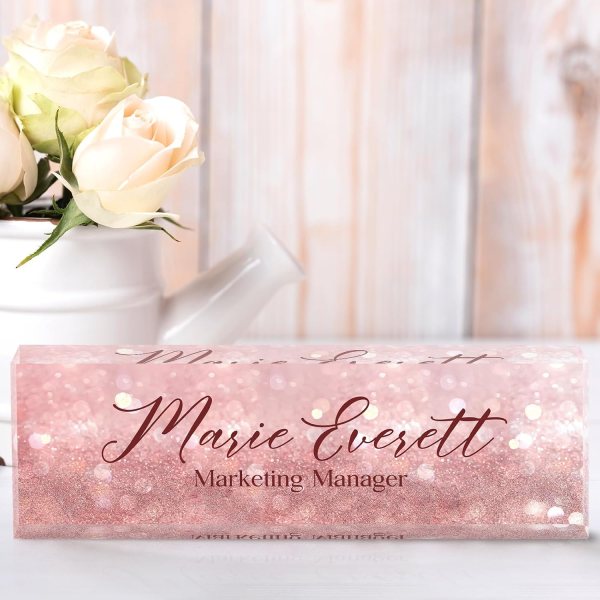 custom office desk name plate