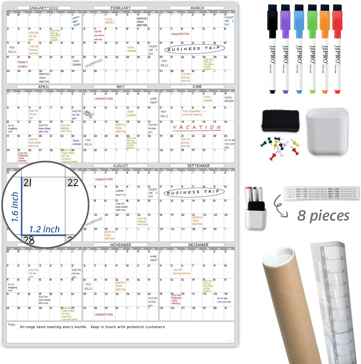 Vertical Yearly Planner