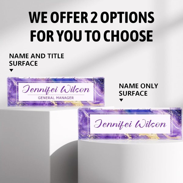 custom acrylic name plate