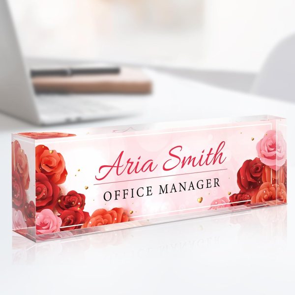Acrylic Desk Name Plate
