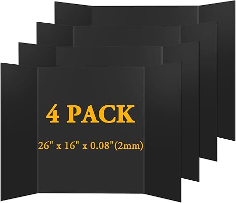 Black Tri-Fold Poster Board