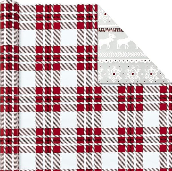Reversible Christmas Gift Wrap 3-Pack – Holiday Designs for Gifts, Snowy Barn, Vintage Truck & More