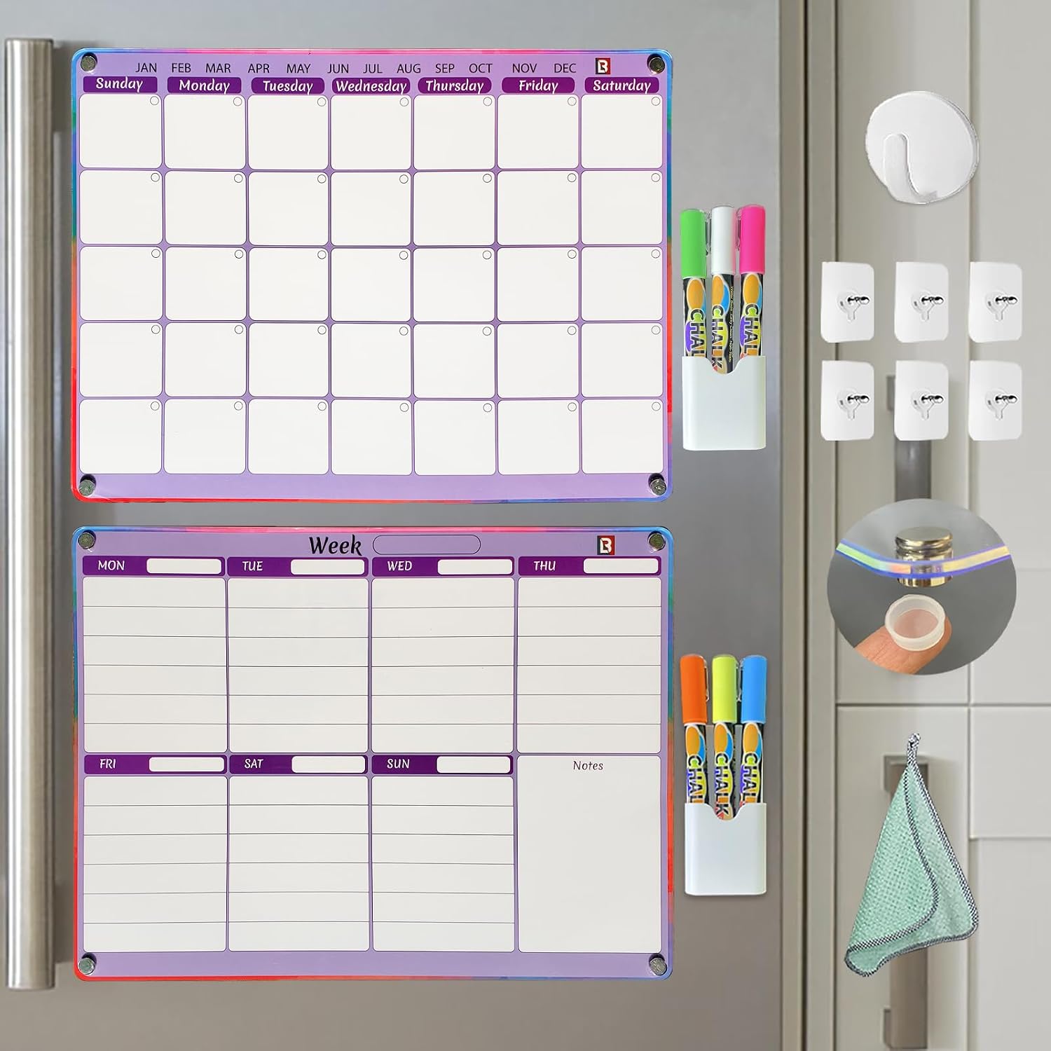 Magnetic Fridge Calendar