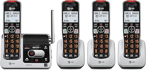 Cordless Landline Phone with Call Blocker – Features Smart Call Blocking, Digital Answering System, and Large Display