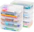 Craft Organizer Box – 10-Pack Clear Plastic Storage Containers with Snap-Tight Latch for Organizing Art, School Supplies, and Small Tools Craft Organizer Box – 10-Pack Clear Plastic Storage Containers with Snap-Tight Latch for Organizing Art, School Supplies, and Small Tools