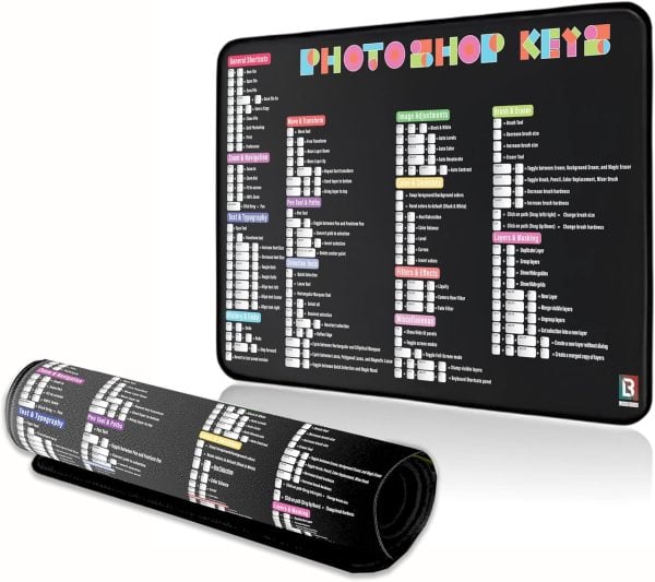 Photoshop Shortcut Desk Pad – Large Office Desk Mat for Designers Photoshop Shortcut Desk Pad – Large Office Desk Mat for Designers