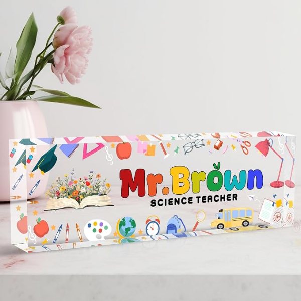 personalized desk name plate