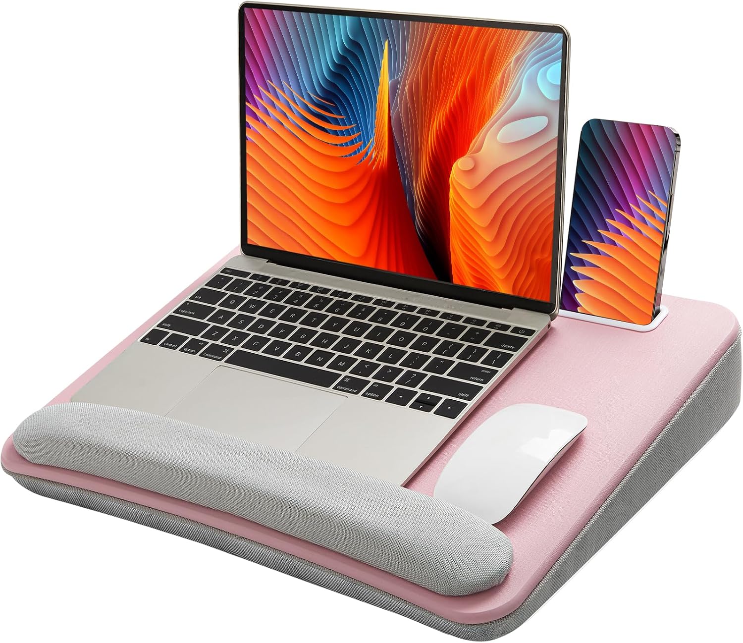 Lap desk with cushion