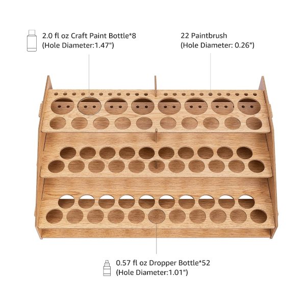 Paint and Brush Organizer Rack