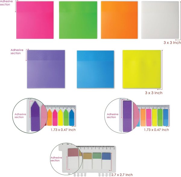 clear post it notes