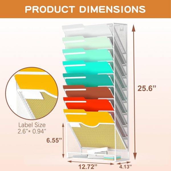 Wall hanging file organizer