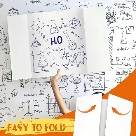 Tri-Fold Poster Board with Cardstock and Sticky Dots for School, Business, and DIY Projects.