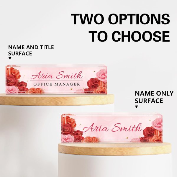 Acrylic Desk Name Plates