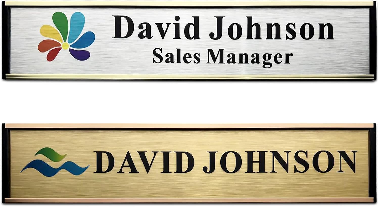 custom office door name plate