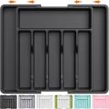 Expandable Silverware Organizer with 8 Compartments, Adjustable Cutlery Tray for Kitchen Drawer Storage, Sturdy BPA-Free Material Expandable Silverware Organizer with 8 Compartments, Adjustable Cutlery Tray for Kitchen Drawer Storage, Sturdy BPA-Free Material