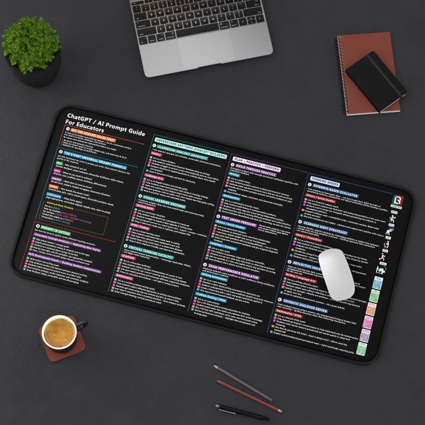 ai prompts desk mat for teachers