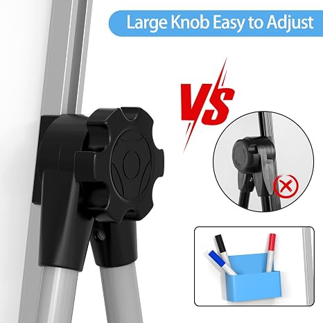 Adjustable Height Magnetic Whiteboard for Presentations.