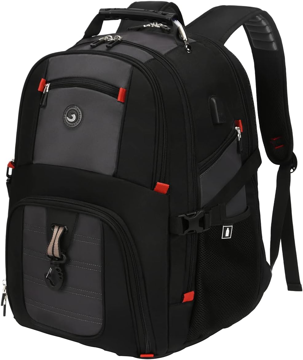Travel Laptop Backpack with USB Charging Port – Large Capacity, Multi-Compartment Backpack for Men and Women