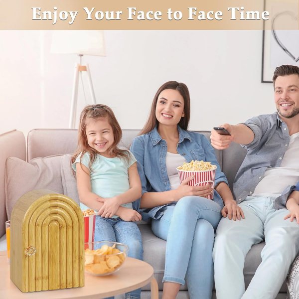 bamboo cell phone box for family time