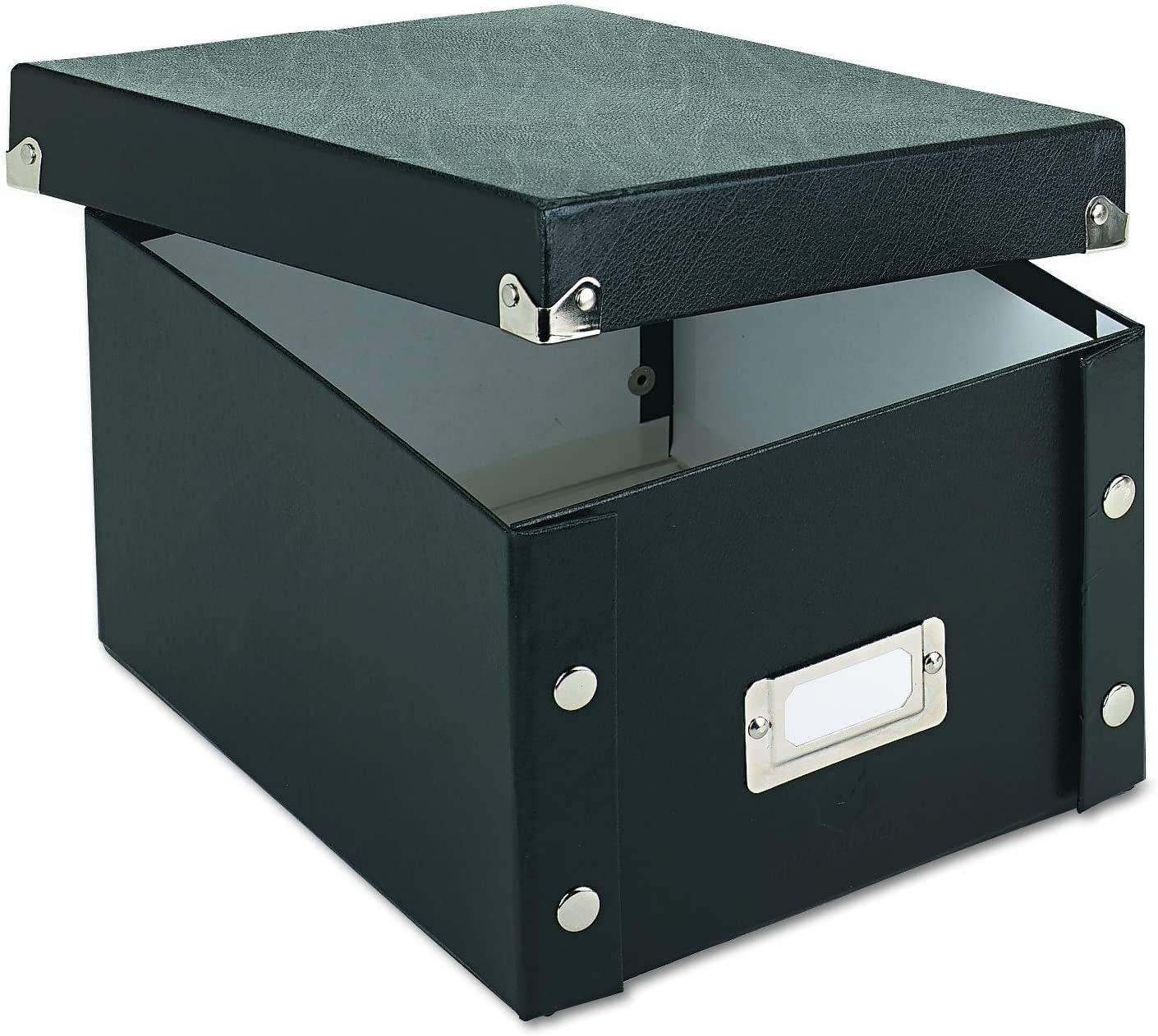 Index Card Storage Box – Sturdy Organizer for Flashcards, Receipts, and Pictures – Easy Assembly and Durable Design with Label Holder for Efficient Organization