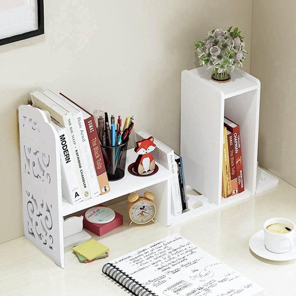 Adjustable Desktop Bookshelf