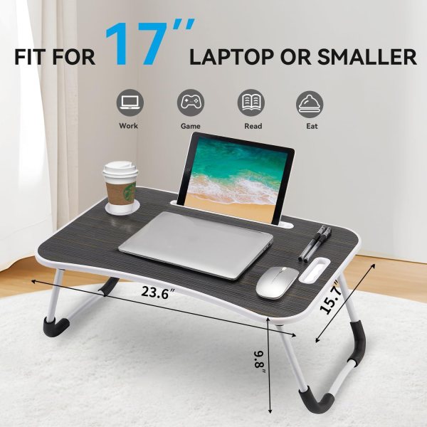 Laptop bed desk