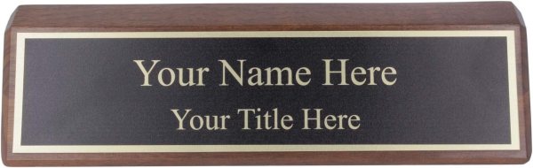 Desk Name Plaque