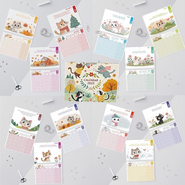 Kawaii Cat Calendar 2025 – Cute Yearly Wall Calendar 2025 for Cat Lovers – Hanging Calendar 2025 – Perfect 2025 Calendar Kawaii Cat Calendar 2025 – Cute Yearly Wall Calendar 2025 for Cat Lovers – Hanging Calendar 2025 – Perfect 2025 Calendar