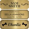 Gold Name Plate