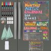 magnetic acrylic fridge calendar