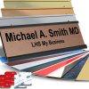 engraved desk sign